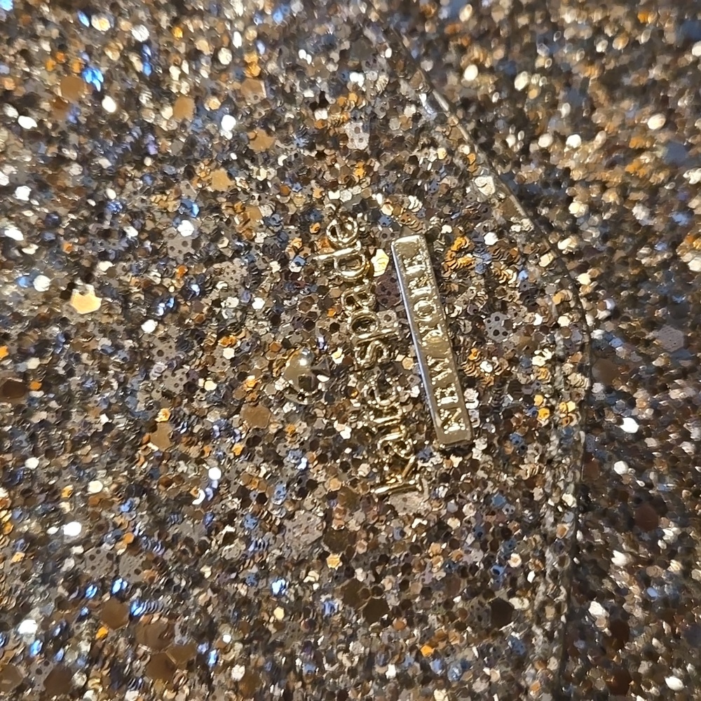 Kate Spade New York Golden Glittery Snap Envelope Clutch - Picture 2 of 16
